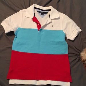 Like new little Boy Tommy Hilfiger Shirt Sz 6